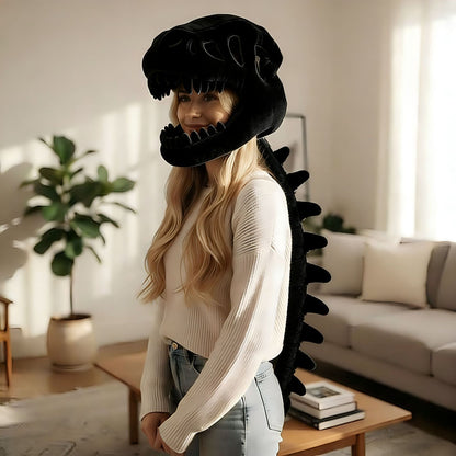 Dinosaur Skeleton Plush Costume Hat