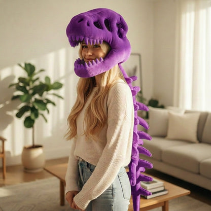 Dinosaur Skeleton Plush Costume Hat