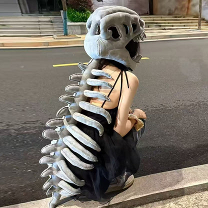 Dinosaur skeleton plush decoration