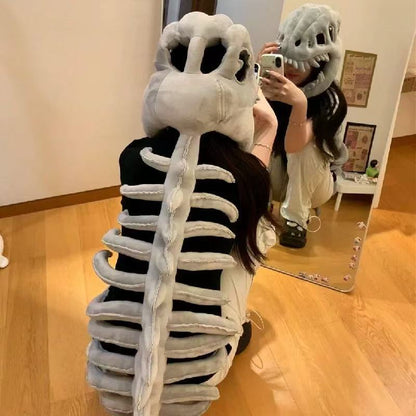 Dinosaur skeleton plush decoration