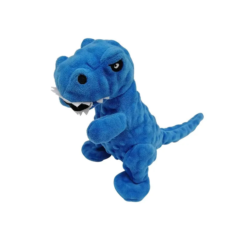 Dinosaur Squeaky Plush Chew Toy for Pets