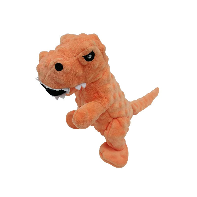 Dinosaur Squeaky Plush Chew Toy for Pets