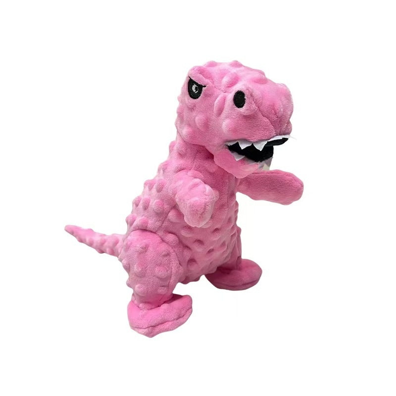 Dinosaur Squeaky Plush Chew Toy for Pets