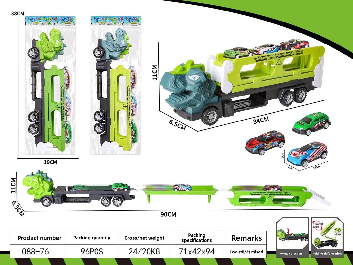Dinosaur Truck Transformation Toy Car