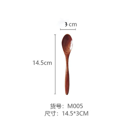 Directly Supplied from the Manufacturer, Wooden Spoons with Long Handles, Wooden Spoons with Wrapped Strings, Small Spoons for Home Use, Rice Spoons, Honey Spoons, Mixing Spoons, Wholesale Spoons
