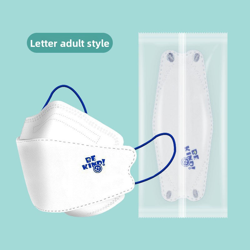 Disposable black and white adult masks