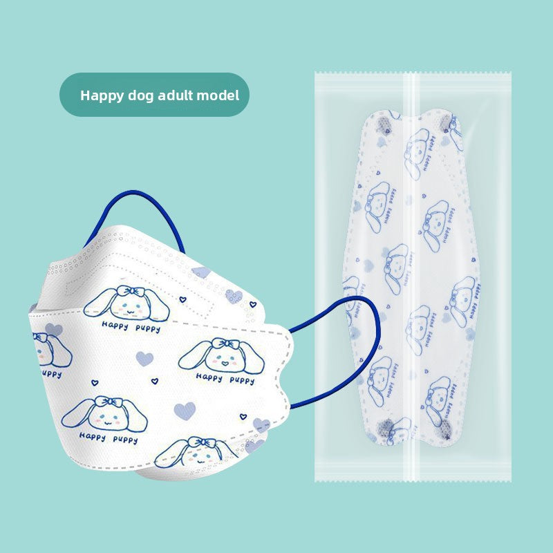 Disposable black and white adult masks