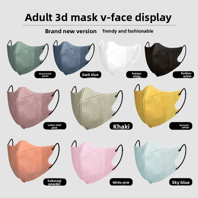 Disposable breathable three-dimensional mask