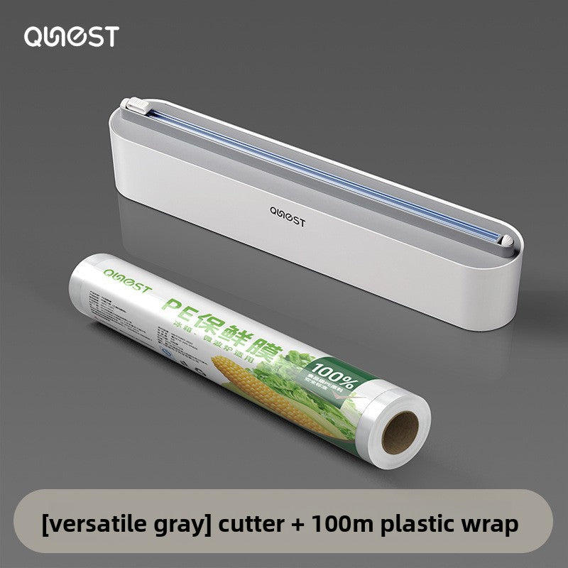Disposable Cling Film Cutter with Magnetic Refrigerator Attachment