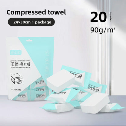 Disposable compressed towel