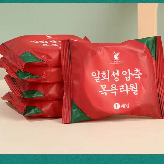 Disposable compressed towels