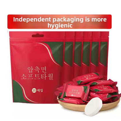 Disposable compressed towels