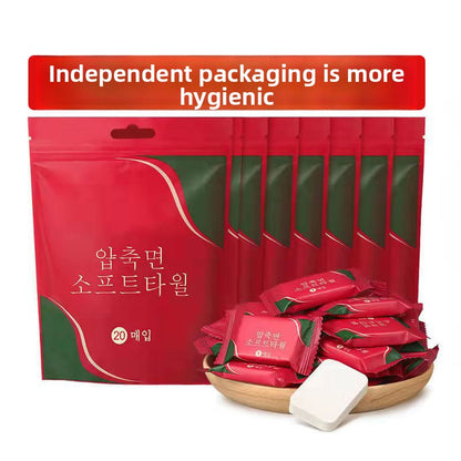 Disposable compressed towels