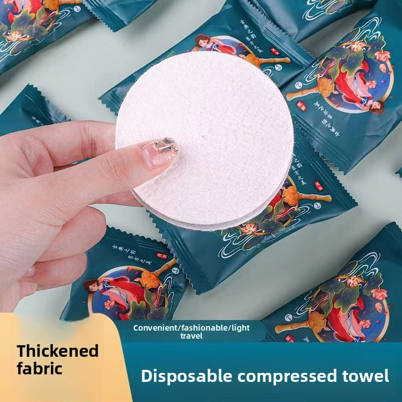 Disposable compressed towels