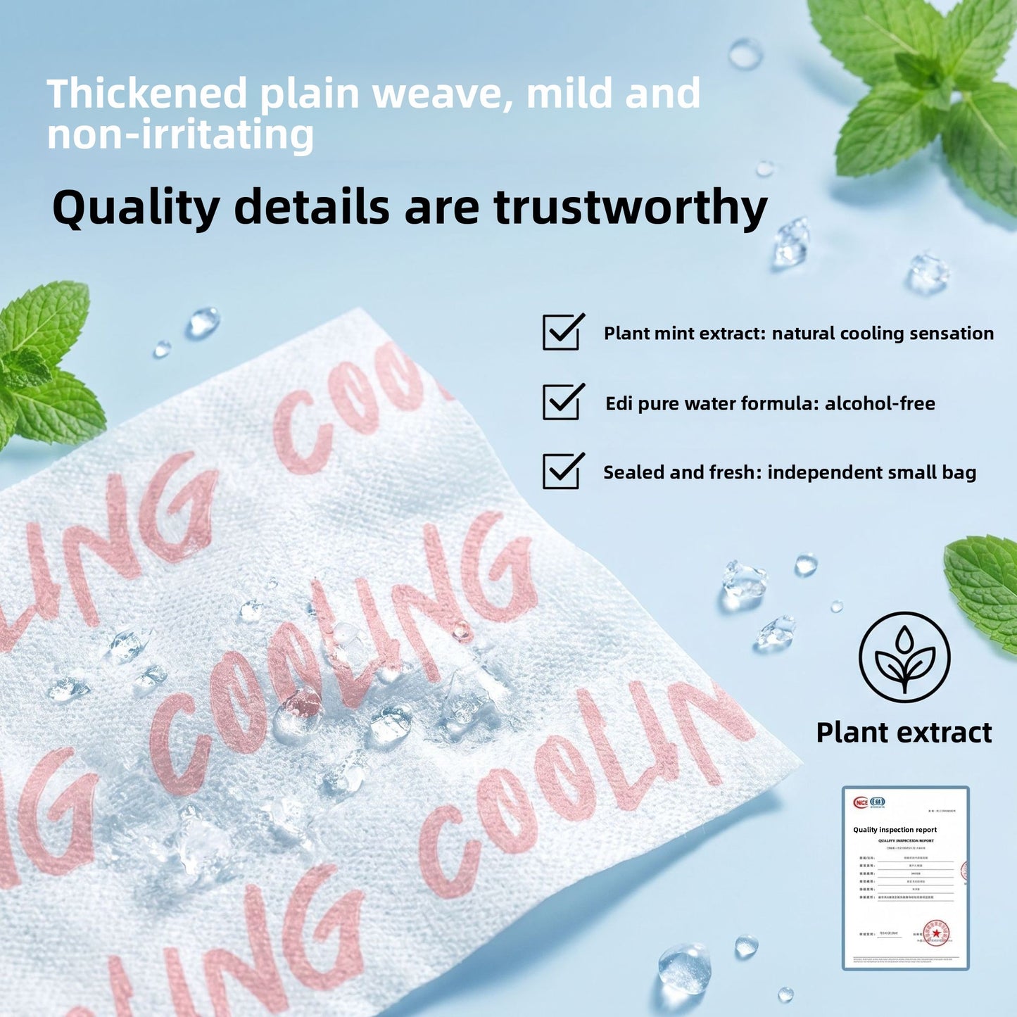 Disposable Cooling Wet Wipes