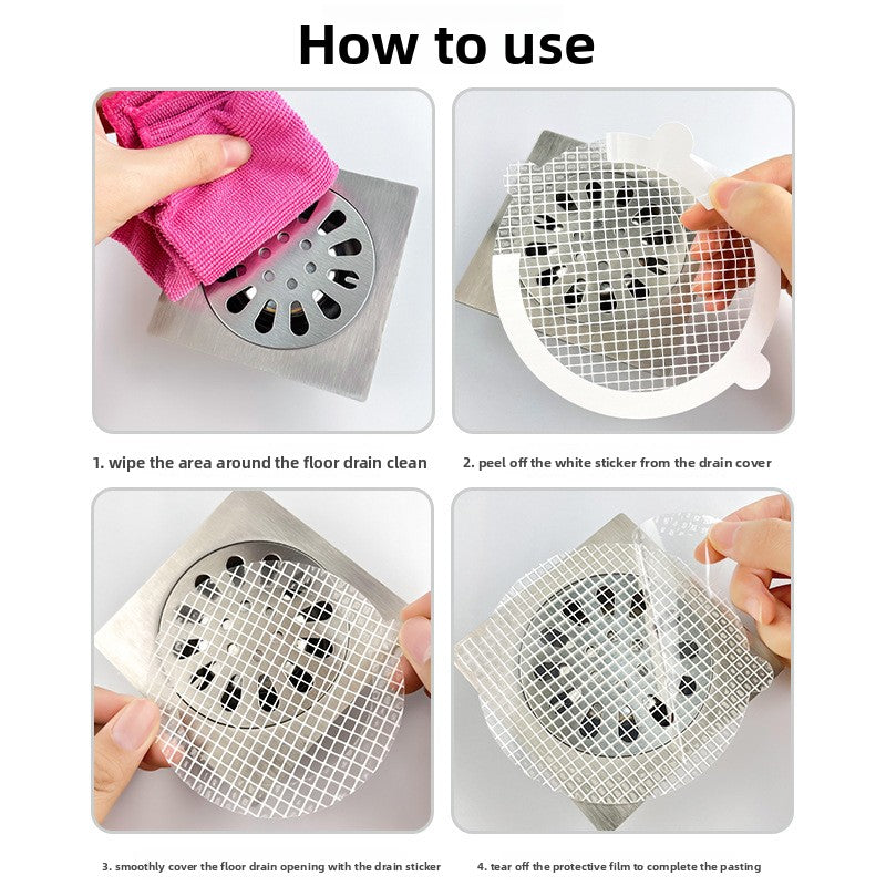 Disposable Drain Cover Sticker for Hair Prevention