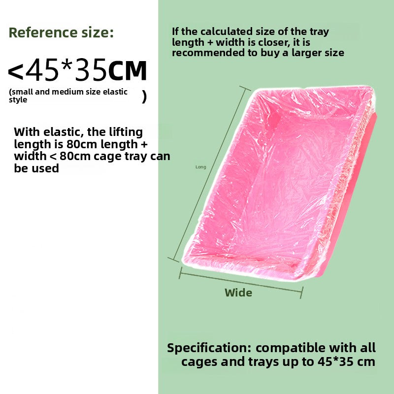 Disposable Elastic Film Cover for Pet Cage Cleaning