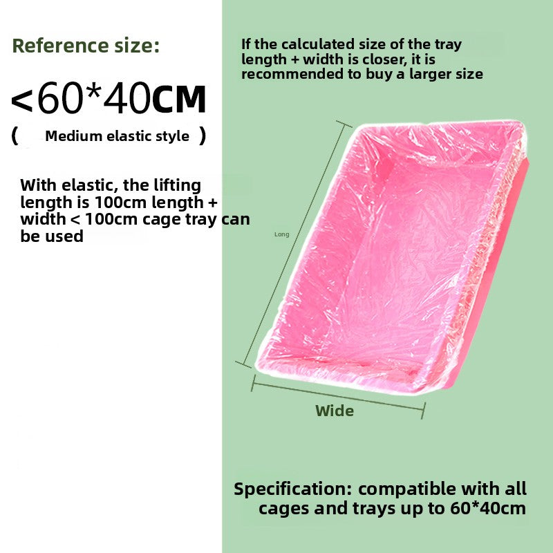 Disposable Elastic Film Cover for Pet Cage Cleaning
