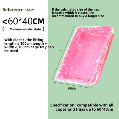 Disposable Elastic Film Cover for Pet Cage Cleaning