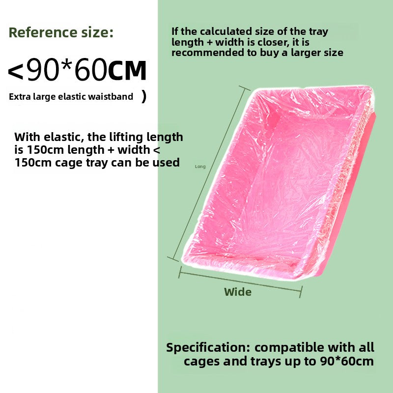 Disposable Elastic Film Cover for Pet Cage Cleaning