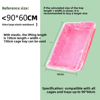 Disposable Elastic Film Cover for Pet Cage Cleaning
