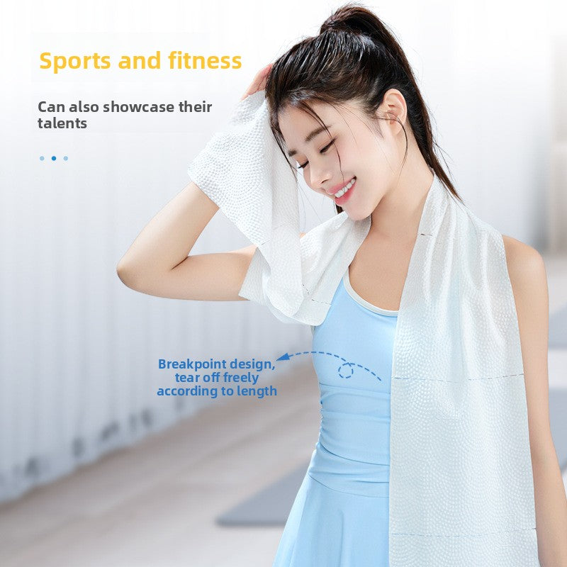 Disposable facial cleansing towels