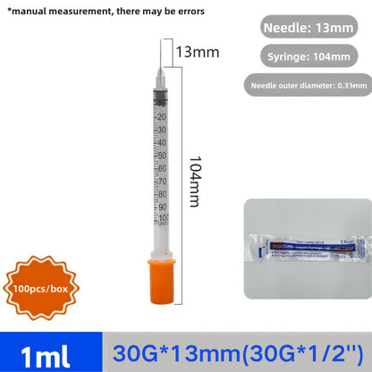 Disposable Insulin Syringe 1ml 31G 6mm with Needle