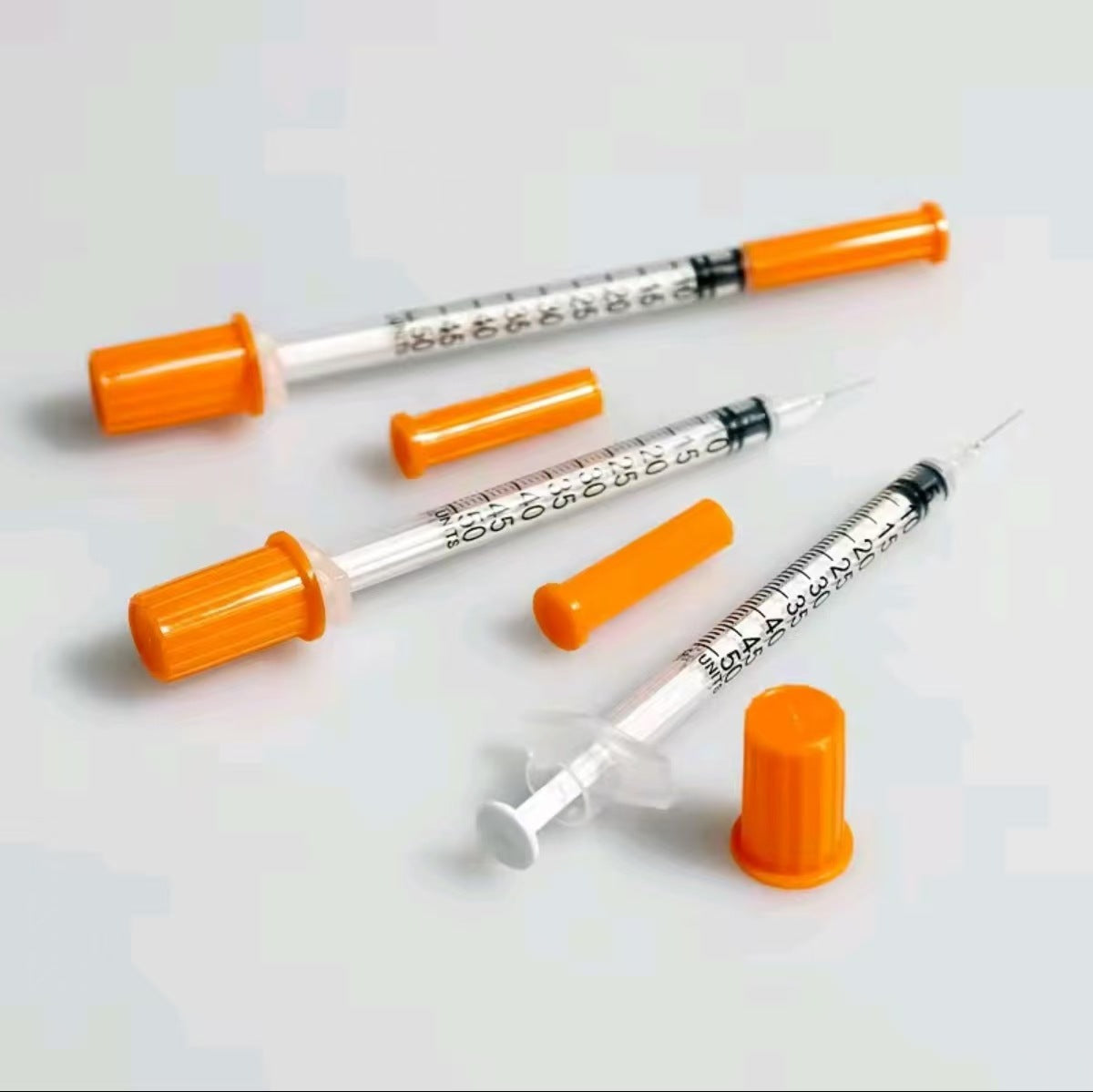 Disposable Insulin Syringes with Needles