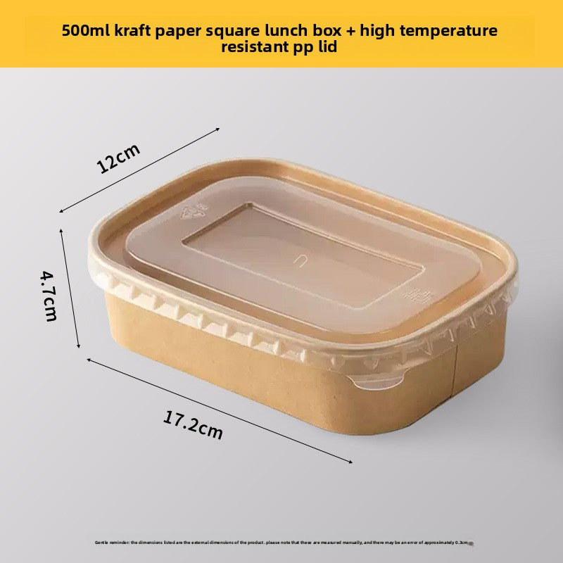Disposable Kraft Paper Food Container