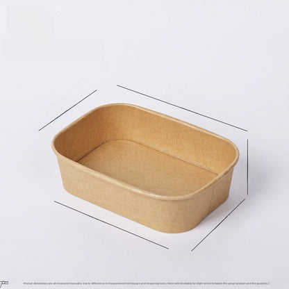 Disposable Kraft Paper Rectangular Lunch Box