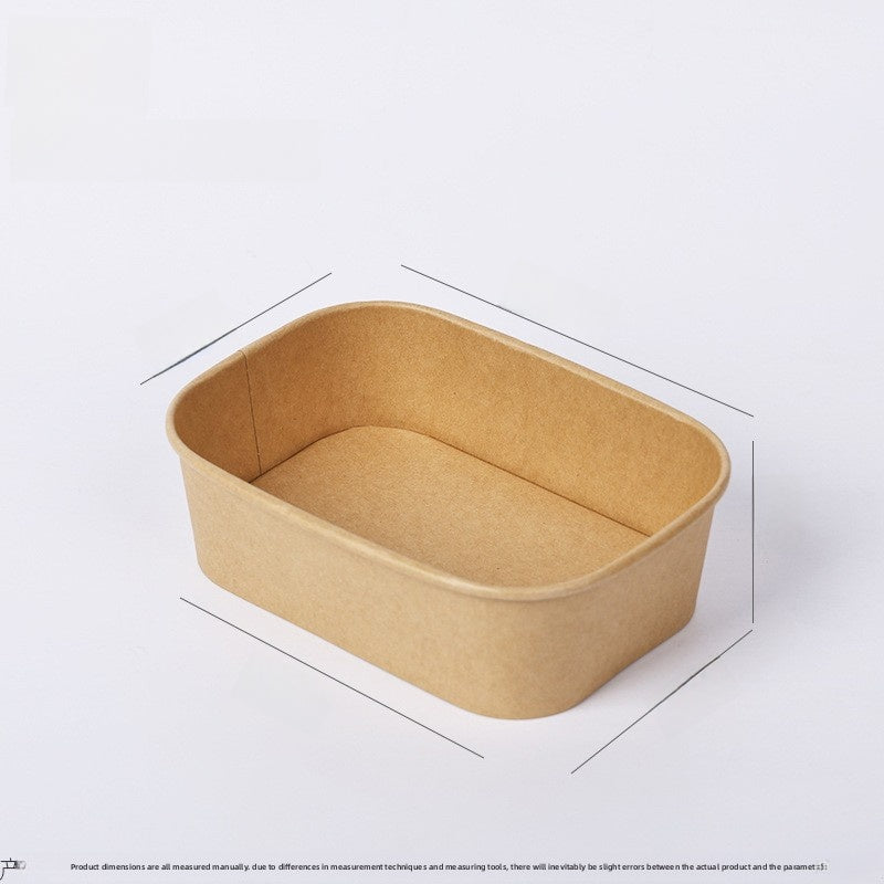 Disposable Kraft Paper Rectangular Lunch Box