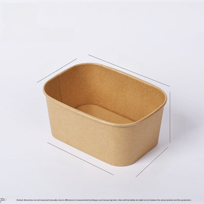 Disposable Kraft Paper Rectangular Lunch Box