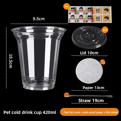 Disposable milk tea cup