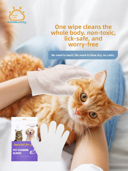 Disposable Pet Cleaning Gloves