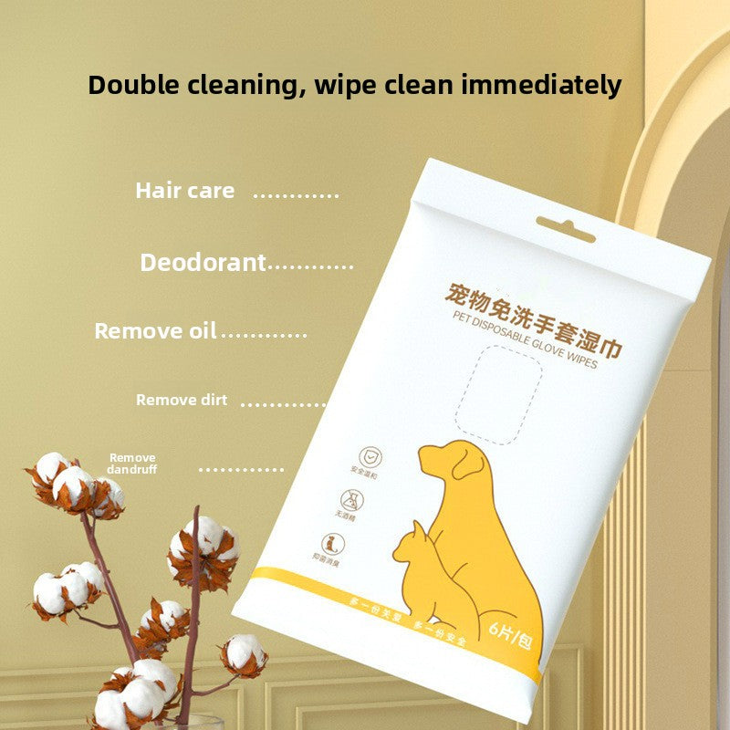 Disposable Pet Cleaning Gloves