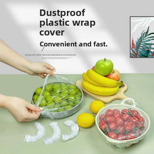 Disposable plastic wrap cover