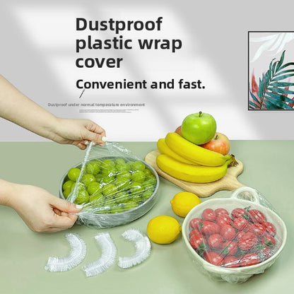 Disposable plastic wrap cover