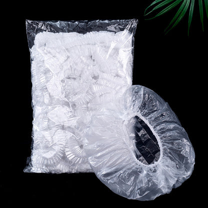 Disposable plastic wrap cover