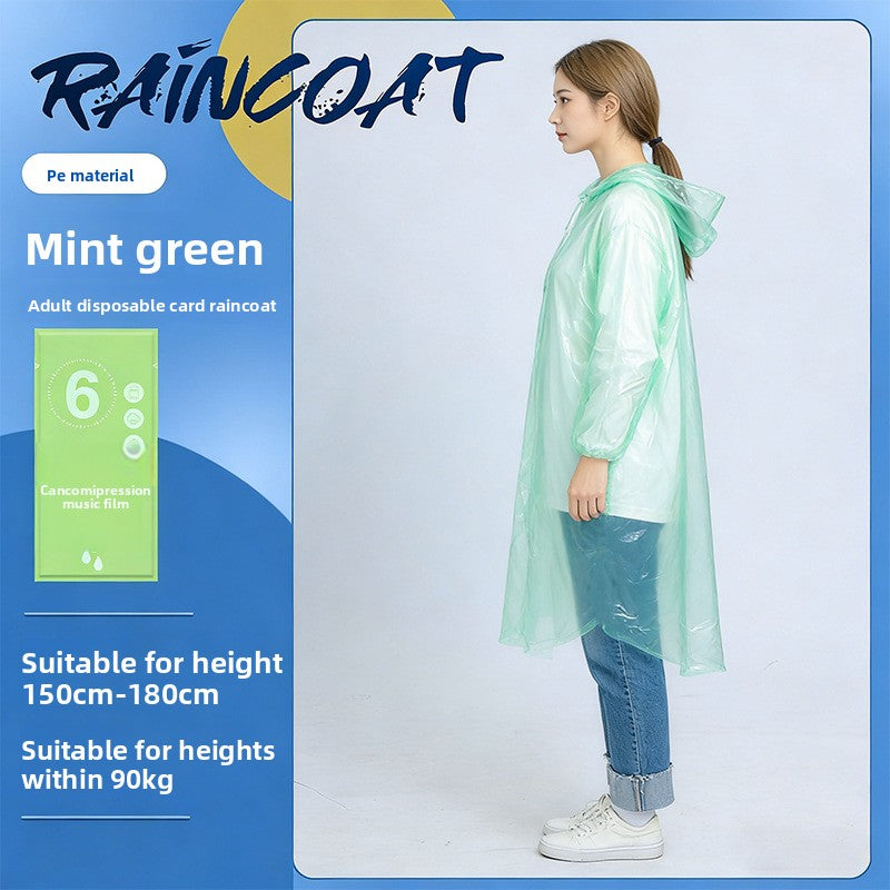Disposable Rain Poncho for Outdoor Activities