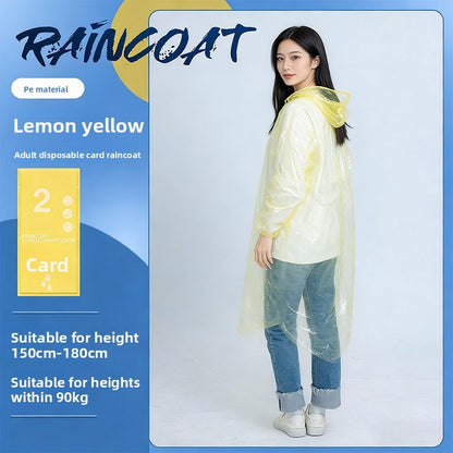 Disposable Rain Poncho for Outdoor Activities