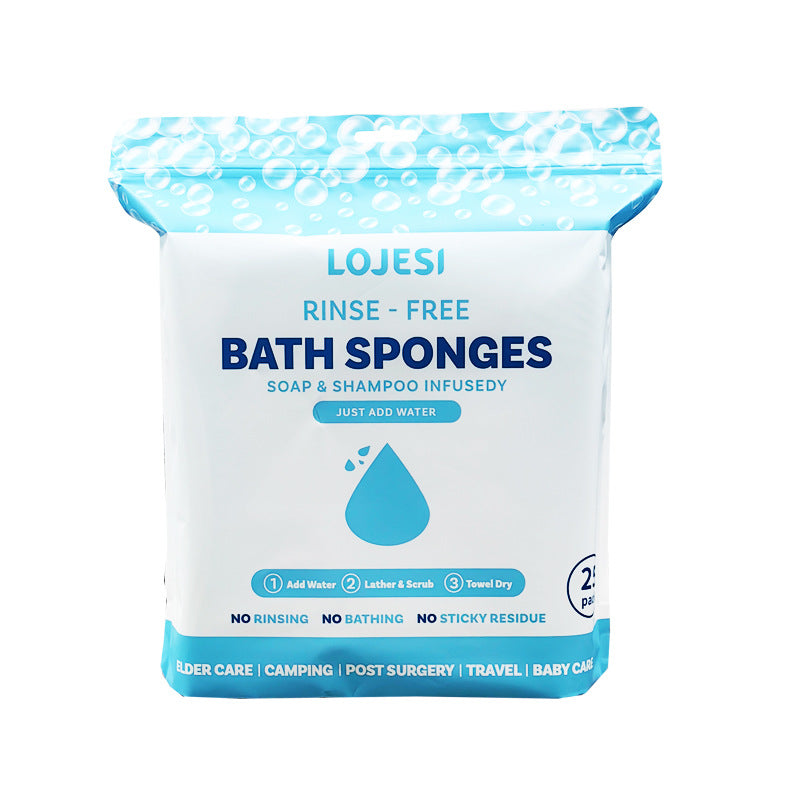 Disposable Rinse-Free Shower Bath Wipes