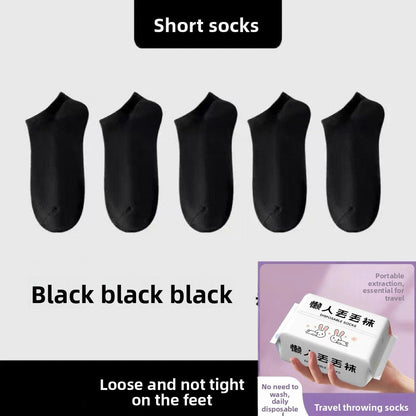 Disposable socks for men and women, no-wash daily disposable socks