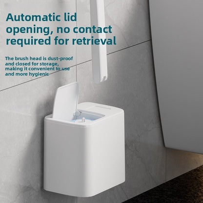 Disposable toilet brush set