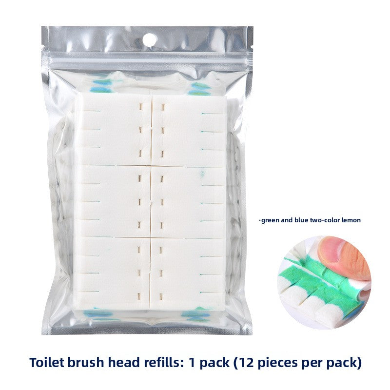 Disposable toilet brush set, toilet cleaning brush