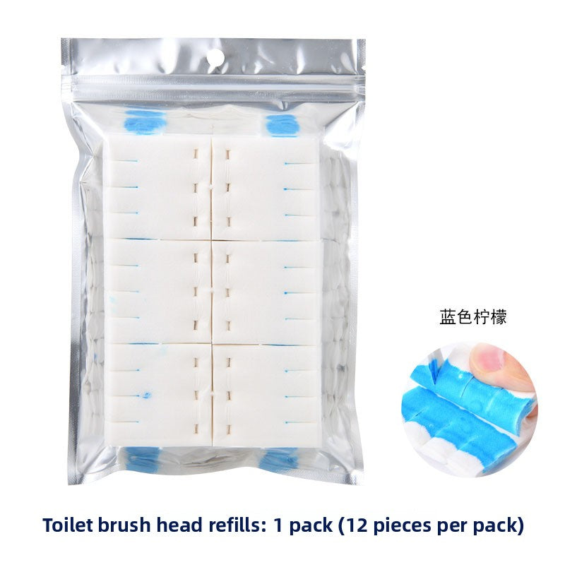 Disposable toilet brush set, toilet cleaning brush