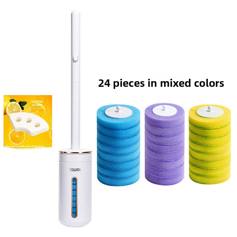 Disposable toilet brush