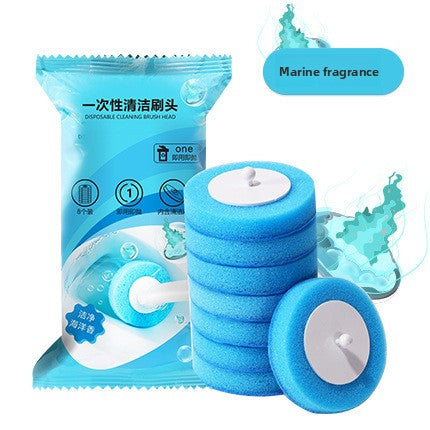 Disposable toilet brush