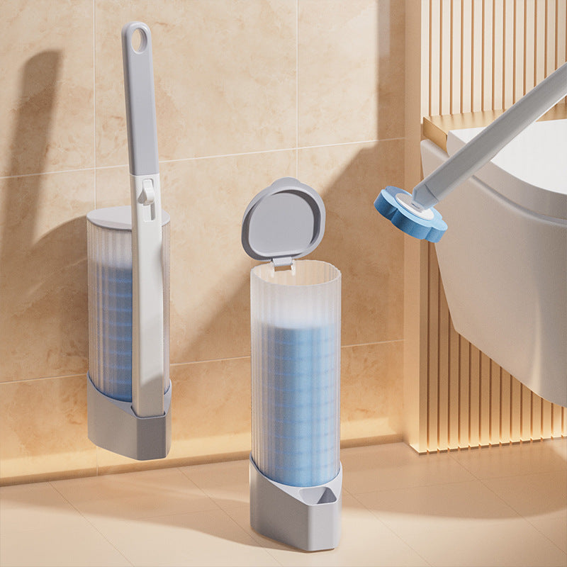 Disposable toilet brush