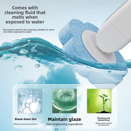 Disposable toilet brush