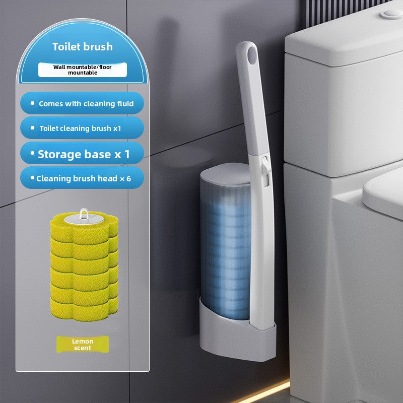 Disposable toilet brush